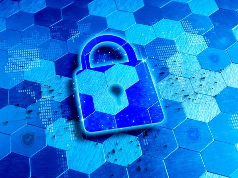 Cyber security, digital data protection, privacy online business internet t.. 스톡 사진