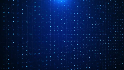 Cyber Security Digital Grid Shield Icons Data Network data nodes, connected Stock Footage 333857348