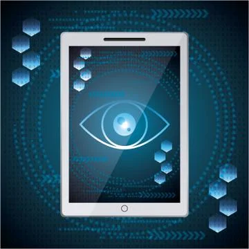 Cyber security digital Stock Illustration