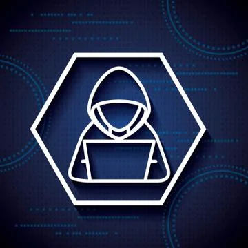 Cyber security digital Illustrazione stock