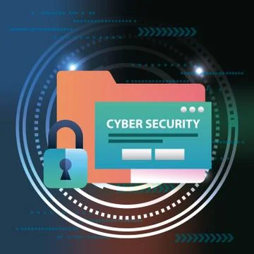 Cyber security digital Stock Illustration