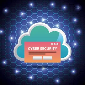 Cyber security digital Stock Illustration