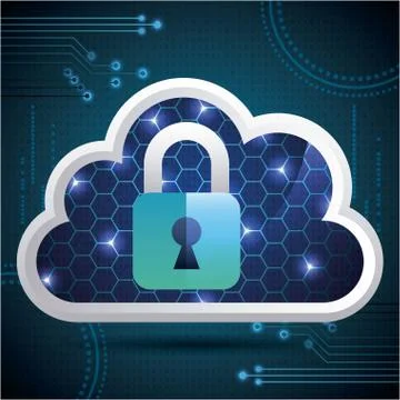 Cyber security digital Stock Illustration