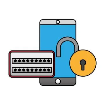 Cyber security digital Stock Illustration