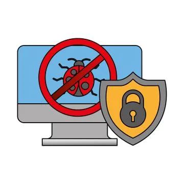 Cyber security digital Stock Illustration