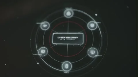 Cyber security digital network protection technology concept Stock Footage 333821862