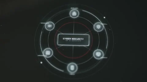 Cyber security digital protection technology concept Stock Footage 333821892