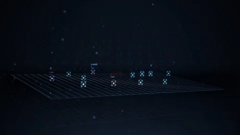 Cyber Security Division detecting Malware on a computer network Video stock 86419642