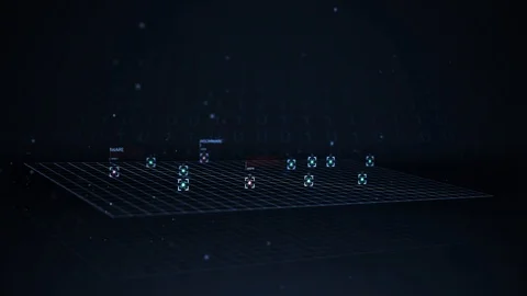 Cyber Security Division detecting Ransomware on a computer network Video stock 86419709