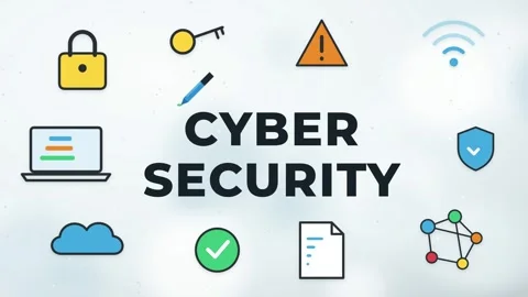 Cyber Security Doodles Animation Security Icons Motion Graphics Digital Stock Footage 347923600