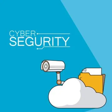 Cyber security emblem Stockillustratie