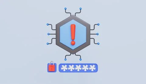 Cyber security, Encryption, Cyber Security and cloud data under protection Stock Illustration