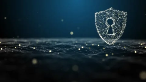 Cyber security encryption layer over digital grid technology systems Stock Footage 288913036