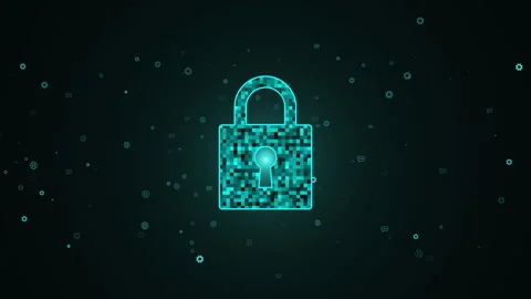 Cyber Security Encryption Technology to Protect Data Privacy Stock Footage 347360680