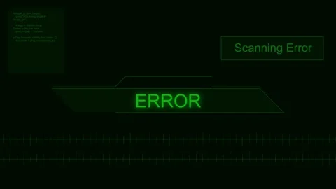 Cyber security error warning security scan Stock Footage 295587365
