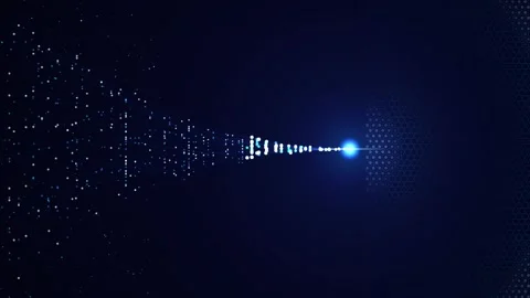 Cyber Security Firewall Data Stream Particle Mesh Concept Stock Footage 346690617