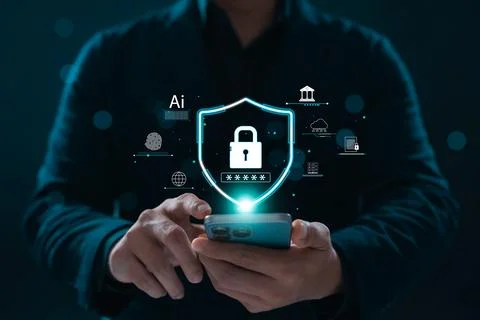 Cyber ??Security, Firewalls, Internet Security, Data Protection Digital crime Stock Photos