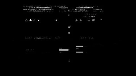 Cyber Security Forensic Terminal Screen Digital Glitch Data Decryption Loop Stock Footage 340933188