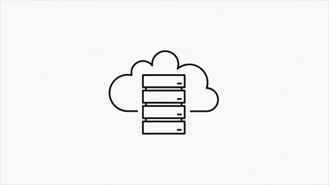 Cyber security glitch icon on dark background. Security concept. Motion graphics Видео 153838786