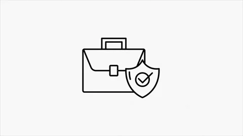 Cyber security glitch icon on dark background. Security concept. Motion graphics 動画素材 153842835