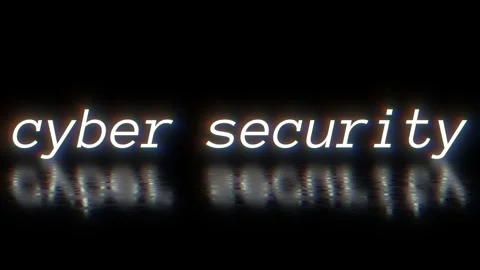 Cyber Security Glitch Title Animation Stock Footage 269131549