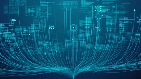 Cyber security of global Big data cloud computing internet of things  Stock Footage 162931097