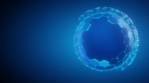 Cyber Security Global Network Protection Shield Stock Footage 321072104
