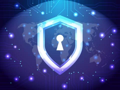 Cyber Security Guard Network イラスト素材