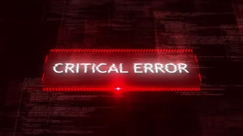 Cyber security hacked alert warning sign, attack, cyber security, malware, crime Stock Footage 278712609