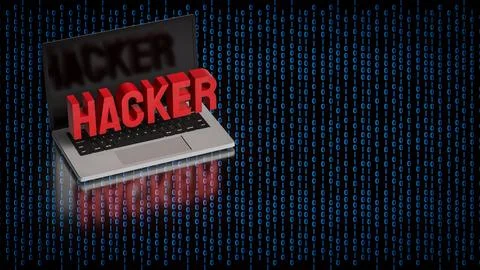 Cyber Security Hacker Warning On Laptop 3d render. 스톡 일러스트