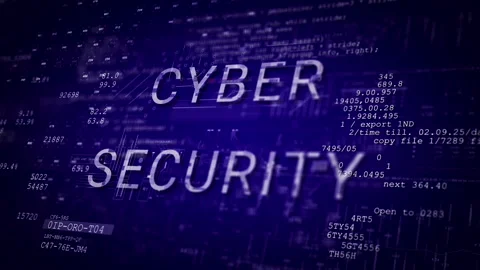 Cyber Security HUD Password access Login . Data Information Blue Video stock 290901839