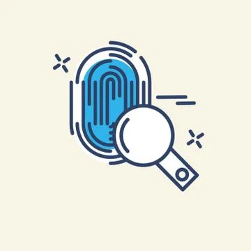 Cyber security icon with creative and unique style also with light background 스톡 일러스트