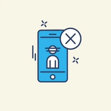 Cyber security icon with creative and unique style also with light background Stock Illustration