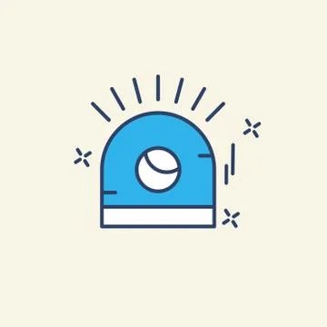 Cyber security icon with creative and unique style also with light background Illustrazione stock