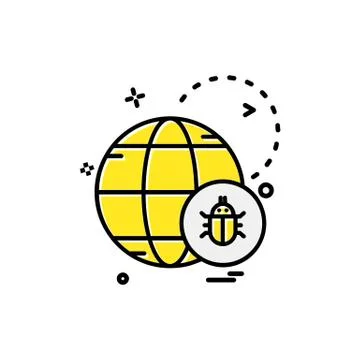 Cyber security icon design vector Illustrazione stock