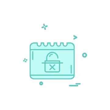 Cyber security icon design vector Illustrazione stock