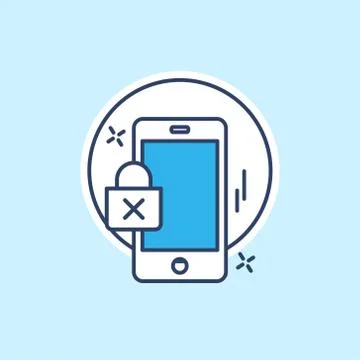 Cyber security icon with light blue background vector Stock Illustration