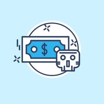 Cyber security icon with light blue background vector Stock Illustration