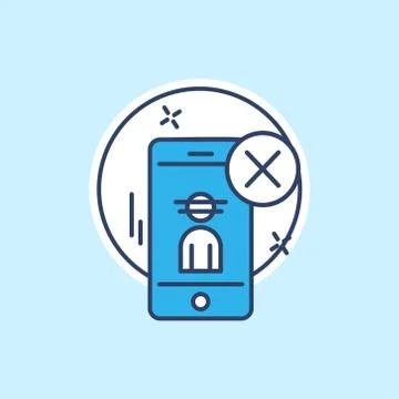 Cyber security icon with light blue background vector Stock Illustration