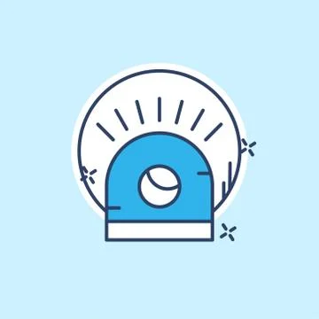 Cyber security icon with light blue background vector 스톡 일러스트