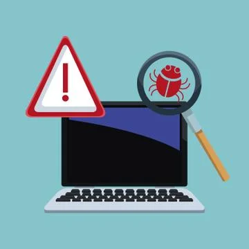 Cyber security icons Illustrazione stock