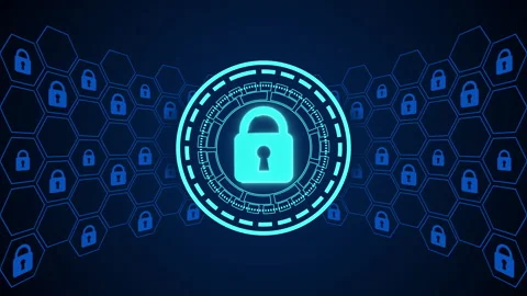 Cyber security information and network protection Video stock 347356408