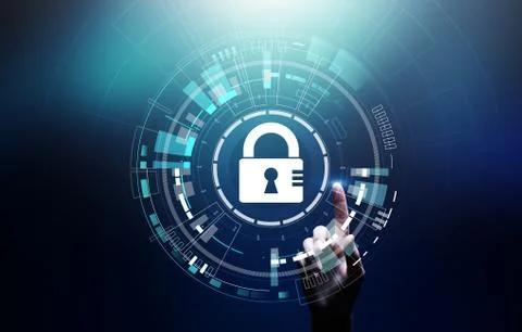 Cyber security, Information privacy, Data protection. Internet and technology 스톡 사진