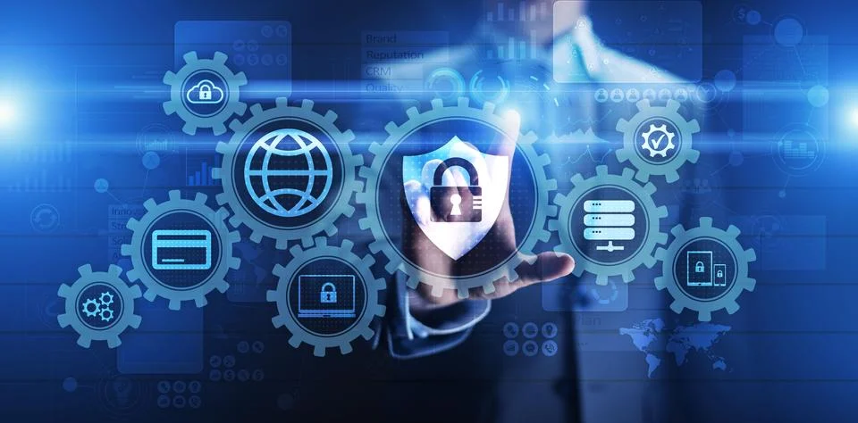 Cyber security, Information privacy, Data protection. Internet and technology 写真素材