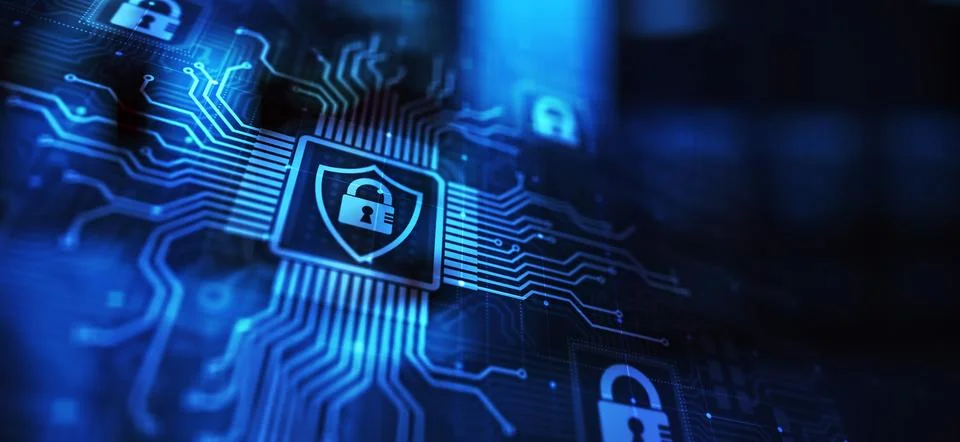 Cyber security, Information privacy, Data protection. Internet and technology Stock-Fotos