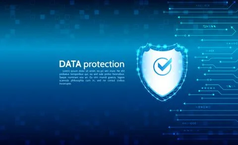 Cyber security internet and networking concept. Abstract circuit board. Stock Illustration