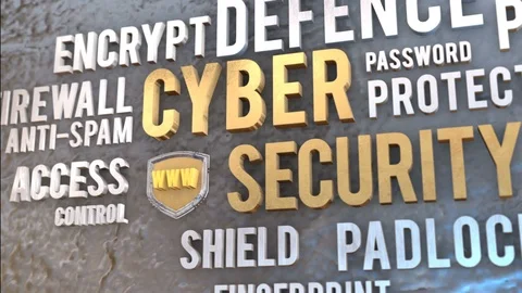Cyber security internet protection concept Vidéo 121512326