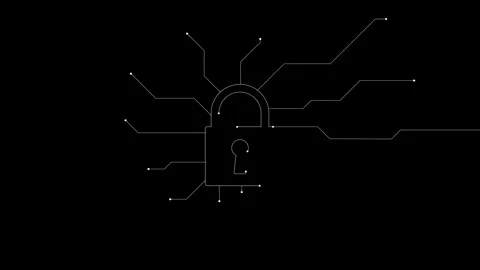 Cyber security. Internet technology concept. Privacy safety technology back.. Stock Footage 280436959