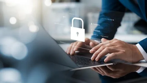 Cyber ??security internet technology for data protection, virus protection .. Stock Photos