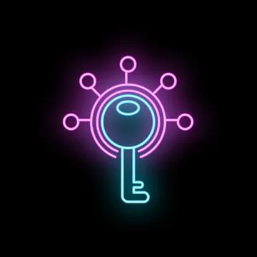 Cyber security key concept network blockchain access 스톡 일러스트